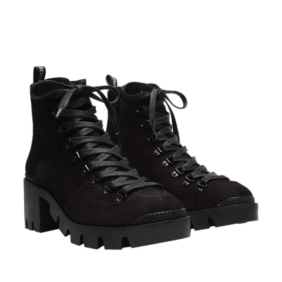 SCHUTZ Xayane Suede Combat  Boot - Picture 1 of 8